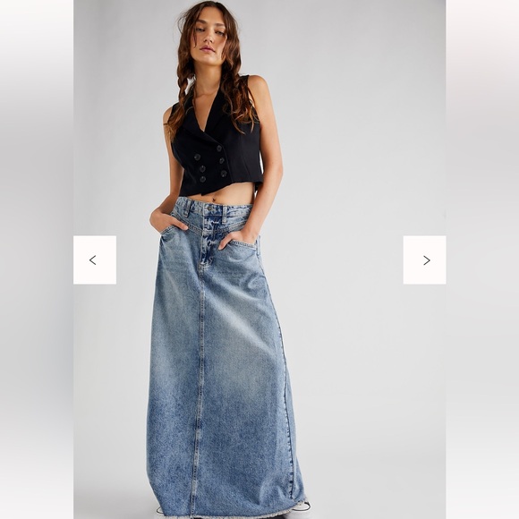 We The Free Dresses & Skirts - $118 EUC We the free “come as you are denim maxi skirt” size 2